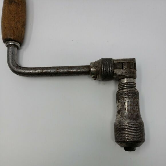 Ratchet Drill by Lakeside 10 Inch Vintage Hand Brace Made In USA Collectible - Picture 2 of 12
